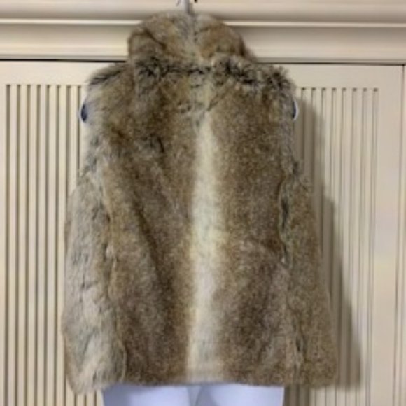Cream and Fur reversible vest -L - Picture 4 of 5